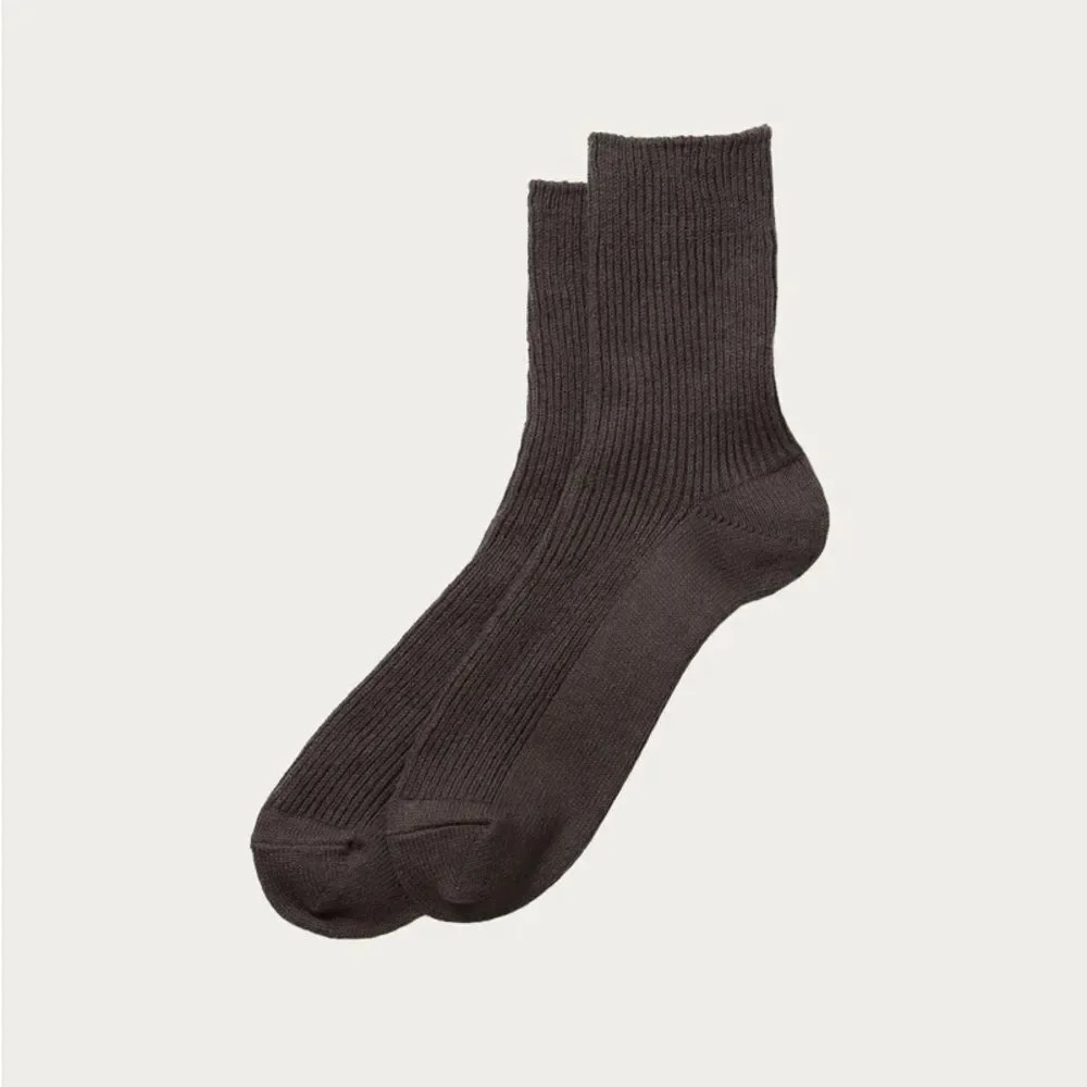 J. Crew Dark Brown Ribbed Men's Socks